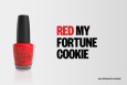 OPI "Red My Fortune Cookie"