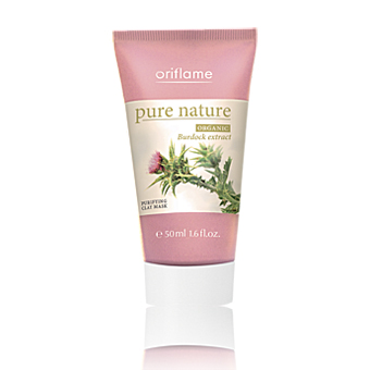 Oriflame Pure Nature Organic maska od gline i čička