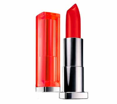 Maybelline New York Color Sensational Vivids Lipstick, Neon Red
