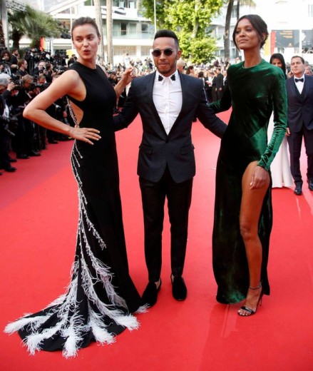 Lewis Hamilton, Irina Shayk i Liya Kebede